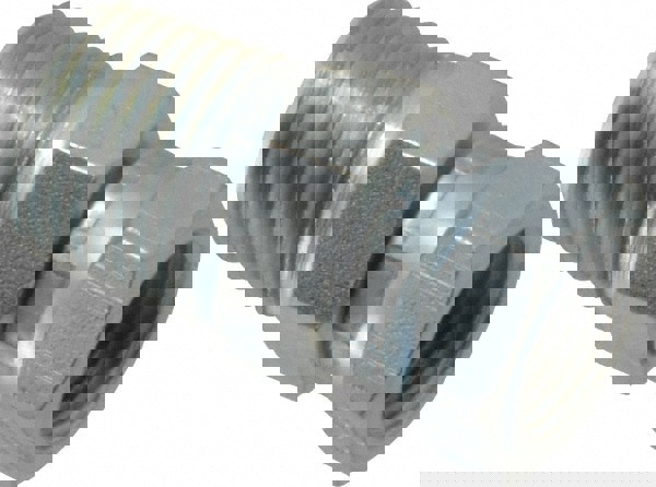 Industrial Pipe Adapter: 3/8-18 Female Thread, 1/2-14 Male Thread, MNPT x FNPSM